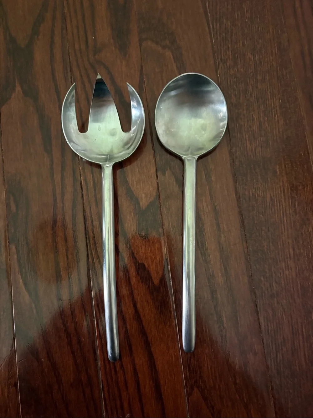 Vintage Lauffer Holland Stainless Steel Salad Serving